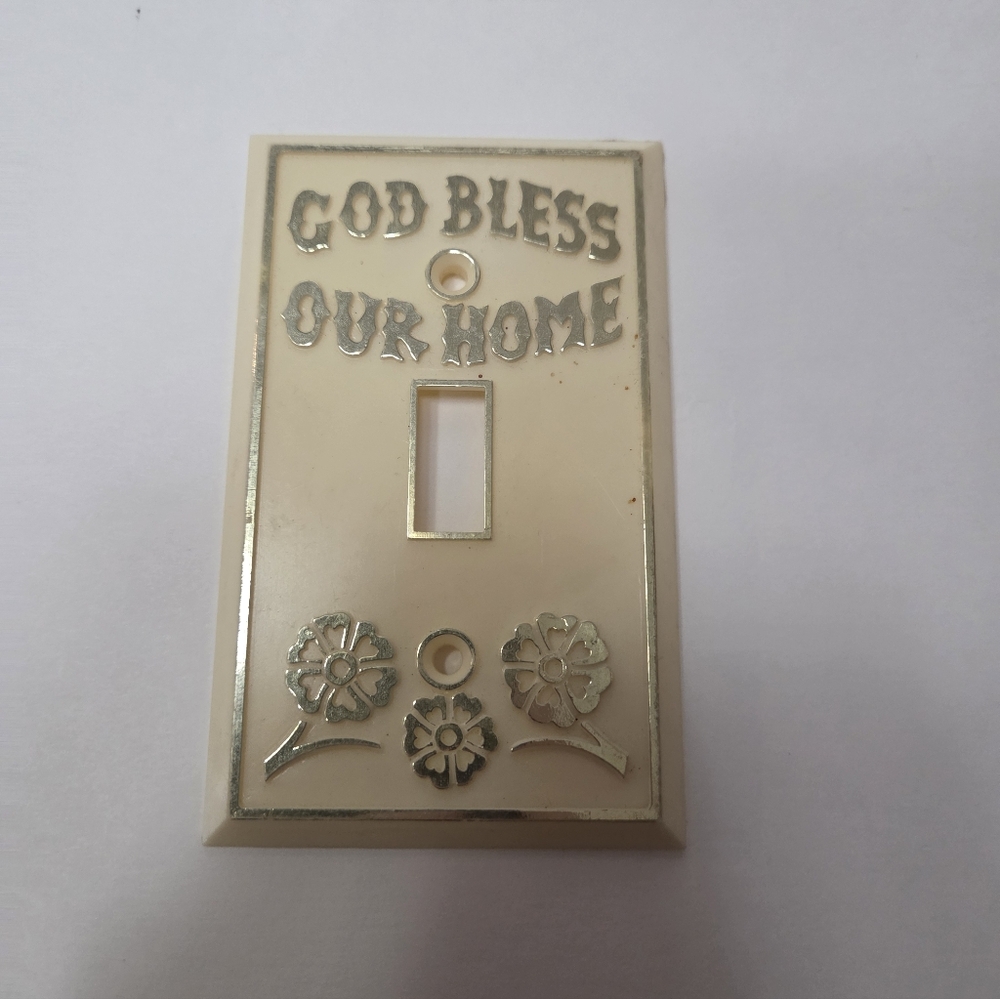 Cream Decorative Light Switch Cover